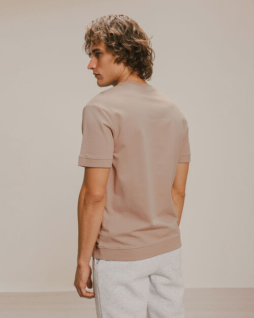 Playera Manga Corta Terry Rosa